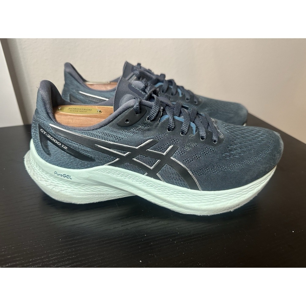 Asics Women's GT 2000 12 Running Athletic Shoe, Size 8 WIDE Green Teal